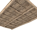 Chinese-style log ceiling mortise and tenon joint structure roof Chinese-style wood board ceiling wood structure roof log roof ancient building frame roof wood structure frame roof 3d model