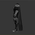 Decorative Medieval Knight Armor Metal Construction with Cape for Home Life Supplies