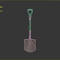 High Quality Hardware Tool Shovel With Orange Handle And Metal Blade