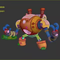 Modern Robot Mech Warrior Mech Soldier Machine Battlearm Mechanical Battlearm 3d model