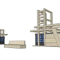 Modern Gate 3d model