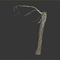 Abstract Bronze Sculpture With Twisted Branches And Textured Surface On Dark Background