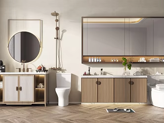 New Chinese bathroom sink combination 3d model