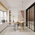 Modern study 3d model
