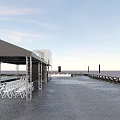 Efficient Road Facilities In Parking Layout With Lanes Signage Kiosk And Grass Area