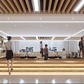 Modern Library Reading Room Library 3d model