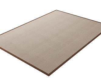 modern square carpet 3d model