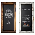 Chalkboard Menu With Good Morning Welcome And Appetizer Food Items Illustrations