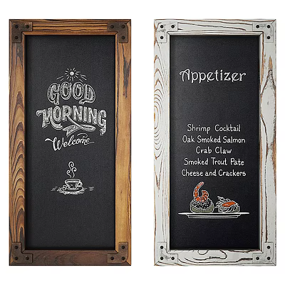 Chalkboard Menu With Good Morning Welcome And Appetizer Food Items Illustrations 3d model