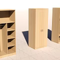 Wooden Wardrobes With Various Designs Shelves Doors And Compartments For Home Interior