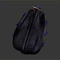 Stylish Dark Purple Clutch Bag With Blue Beads Golden Clasp And Crocodile Texture Design