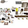 Diverse Collection of Furniture and Home Decor Items Including Chairs Tables and Cabinets