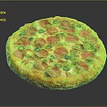 Delicious Pepperoni Pizza Topped with Olives Tomato Sauce and Melted Cheese