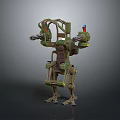 Mech Warrior Mech Soldier Machine Battlearm Mechanical Battlearm Machine Fighter Robot 3d model