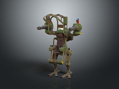 Mech Warrior Mech Soldier Machine Battlearm Mechanical Battlearm Machine Fighter Robot 3d model