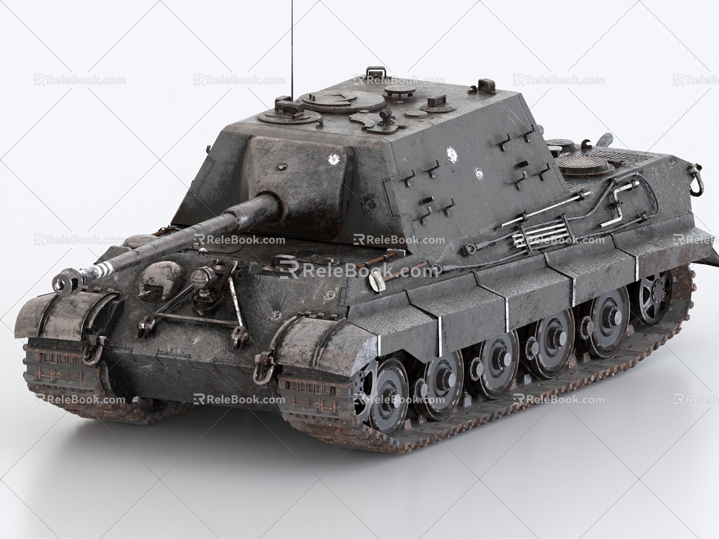 Tiger Hunting 88 Tiger Hunting Tank Destroyer Anti-Tank Vehicle 3d model