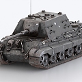 Tiger Hunting 88 Tiger Hunting Tank Destroyer Anti-Tank Vehicle 3d model