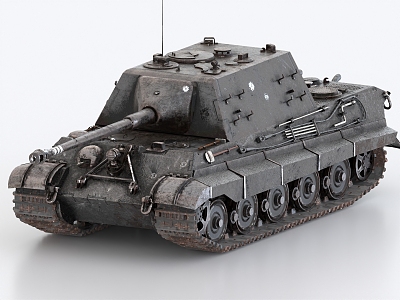 Tiger Hunting 88 Tiger Hunting Tank Destroyer Anti-Tank Vehicle 3d model