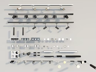 Modern Spotlight Downlight Spotlight 3d model