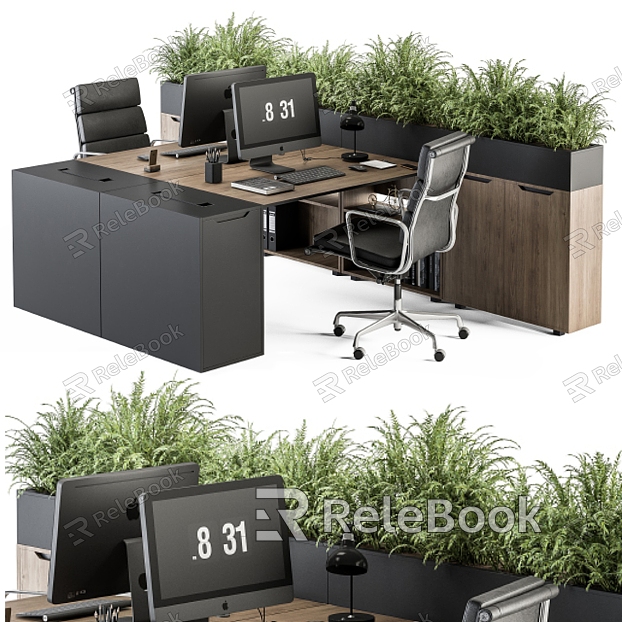 Office Furniture Staff suit model