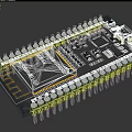 esp32 embedded chip 3d model