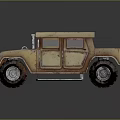 Vintage Texas Themed Off Road Truck With Rustic Metal Body Design