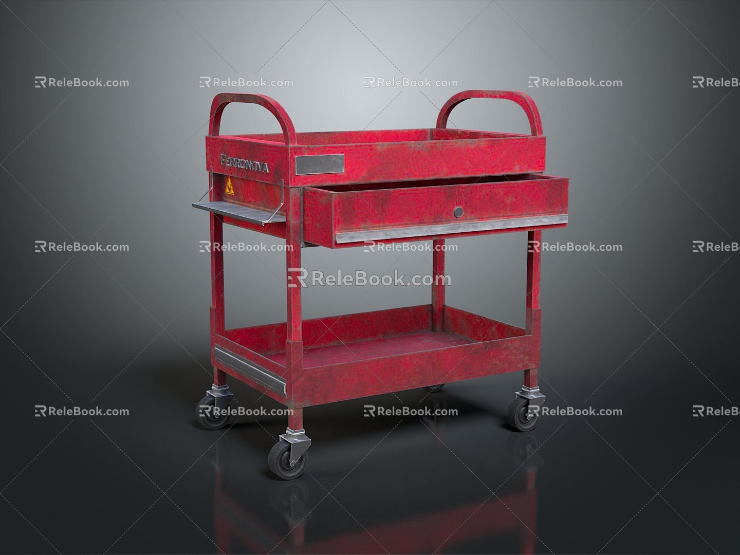 Tool Box Iron Box Multi-layer Tool Box Iron Box Iron Trunk Box Box Box Luggage Leather Box model