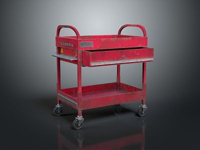 Tool Box Iron Box Multi-layer Tool Box Iron Box Iron Trunk Box Luggage Leather Box model