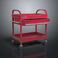 Tool Box Iron Box Multi-layer Tool Box Iron Box Iron Trunk Box Luggage Leather Box 3d model