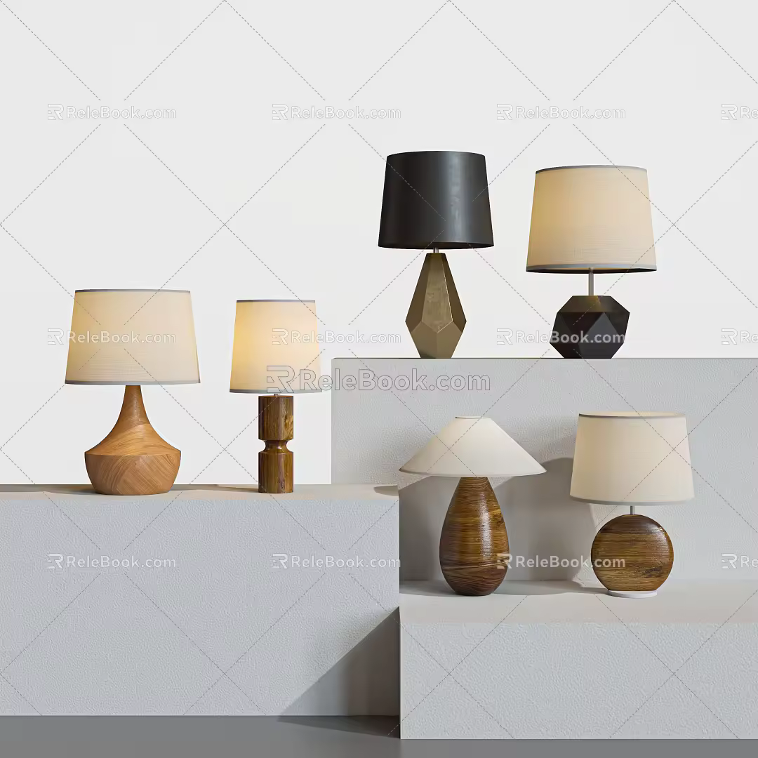 Modern table lamp 3d model