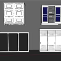 Modern White Wardrobe Designs With Glass And Solid Panel Door Styles For Storage