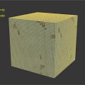 Turquoise Tiled Cube With Dark Spots On Smooth Matte Surface Design
