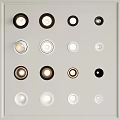 Various Colored Downlights And Spotlights With Modern Design For Home