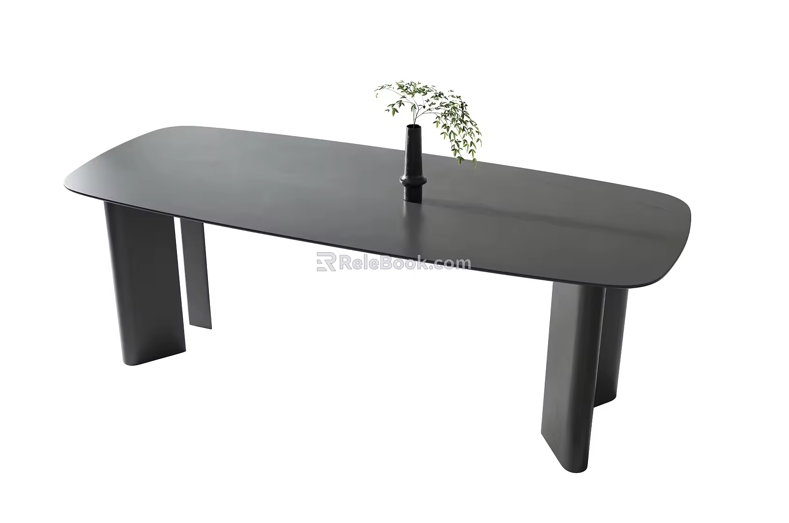 Modern Dining Table Rectangular Dining Table 3d model