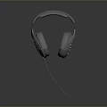 Gray Wired Over Ear Headphones With Modern Design And Comfortable Ear Cushions