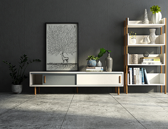 Nordic TV cabinet 3d model