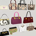 Collection Of Stylish Handbags Showcasing Classic Modern Designs And Diverse Patterns
