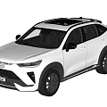 White Modern SUV Car With Sporty Design Black Wheels And Sleek Body
