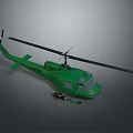 Green Army Helicopter With Classic Military Design And Detailed Exterior Features