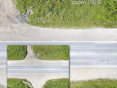 Road Construction Components Featuring Intersection Pavement Grass And Lane Markings 3d model