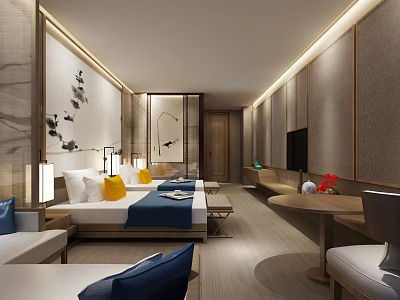 New Chinese Room Model Room 3d model New Chinese Room Model Room 3d model