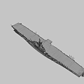 Game Movie Character Featuring 3D Aircraft Carrier Model With Detailed Design