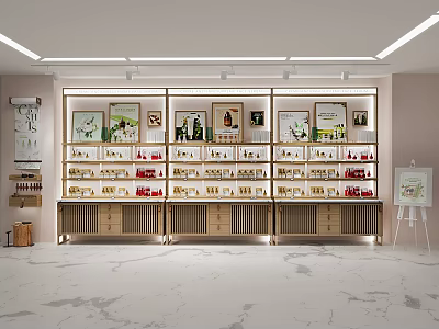 Shopping Mall Retail Store With Well Lit Display Shelves Showcasing Assorted Products And Organized Layout 3d model