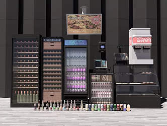 Modern Freezer 3d model