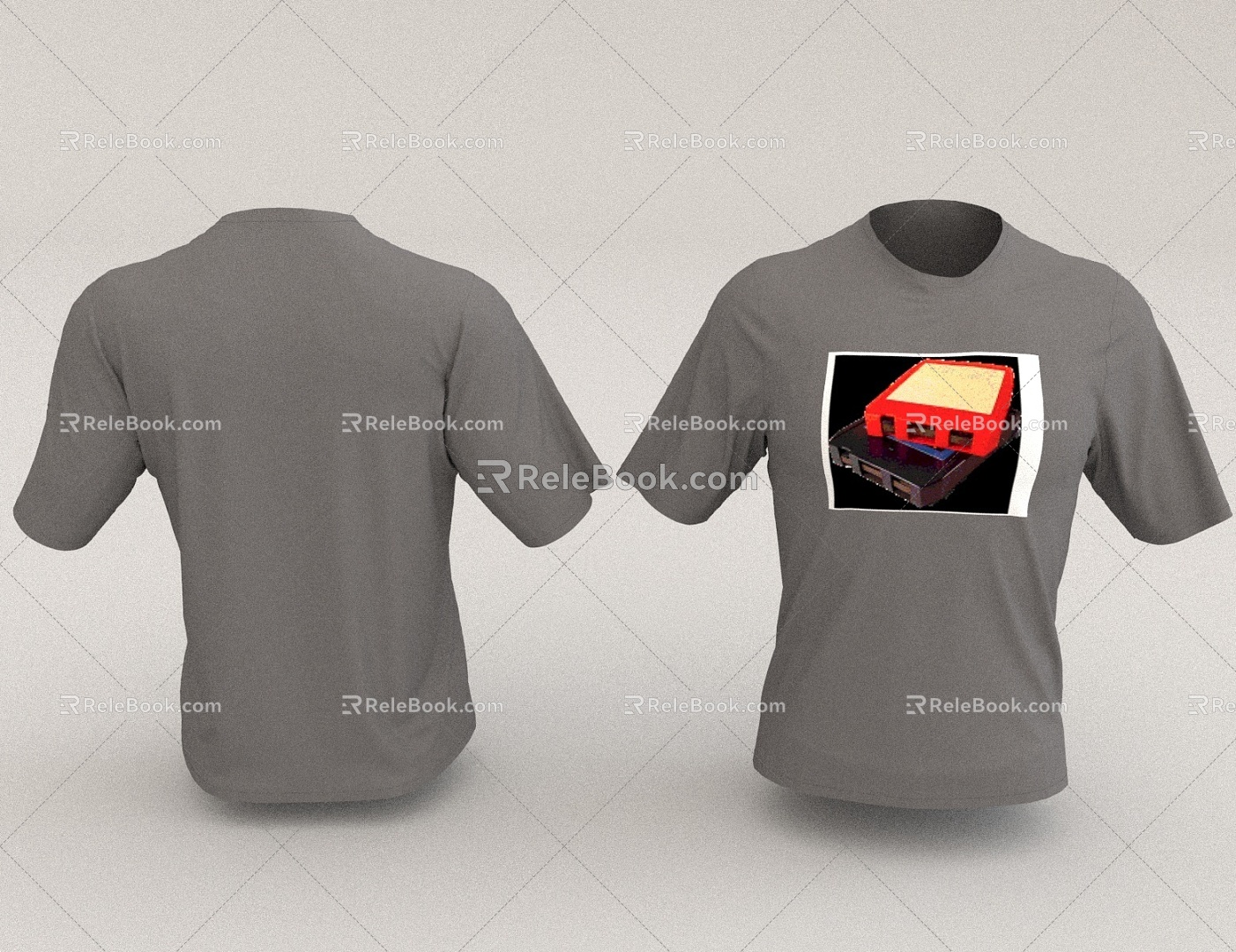 T-shirt short-sleeved summer clothing 3d model