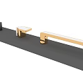 Modern Golden Handles With Sleek Design For Cabinets And Drawers