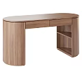 Modern Wooden Podium With Drawer And Shelf Storage In Walnut Finish For Office Or Classroom