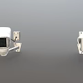 Projection Monitoring Security Cameras With Weatherproof Housing And Adjustable Mounts For Surveillance