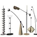 Modern Floor Lamps With Different Creative Shapes And Stylish Design Elements 3d model