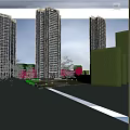Modern High rise Residential Towers With Glass Exterior And Trees Under Clear Sky